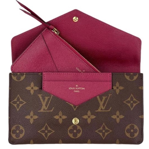 LOUIS VUITTON monogram Jeanne wallet with Louis Vuitton inserts - Picture 12 of 14